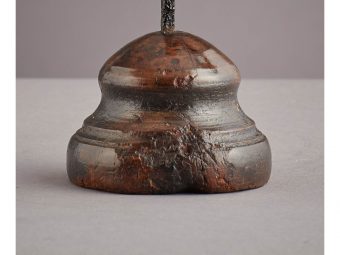 Beech and Wrought Iron Rushnip, English, circa 1800-1820