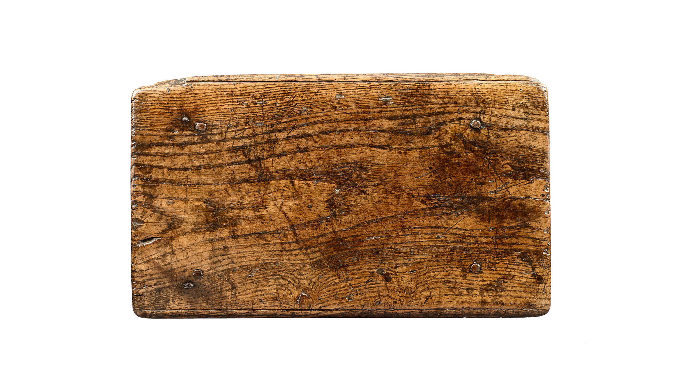 Near Pair of Charles I Oak and Elm Joined Stools, Gloucestershire, circa 1630-1640