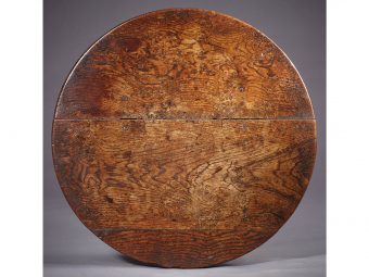 Rare Charles I / Commonwealth Oak Table Stool, English, circa 1640-1650