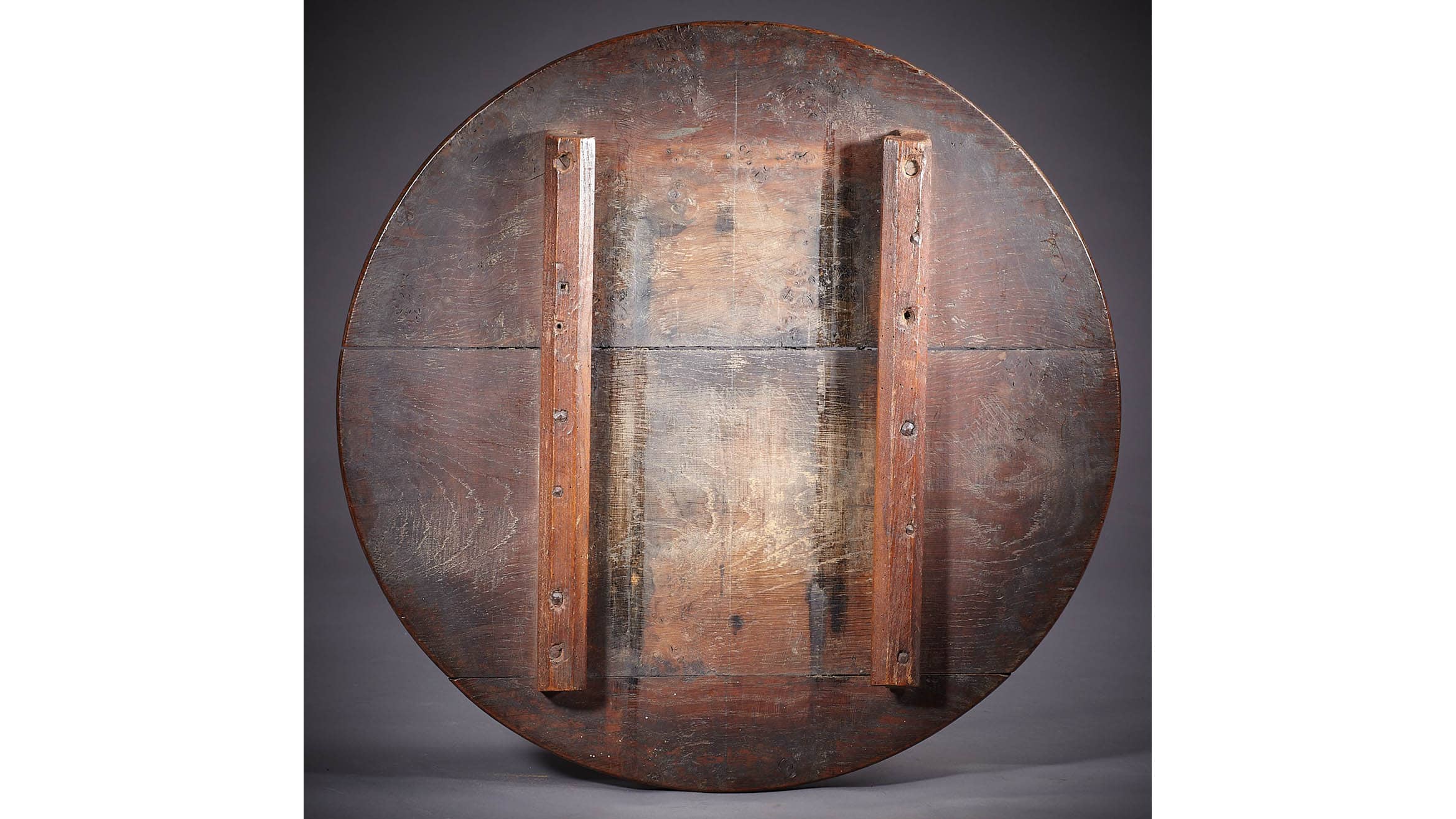 Rare Charles I / Commonwealth Oak Table Stool, English, circa 1640-1650