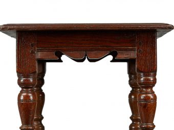 James I / Charles I Oak Low Stool, English, circa 1620-1630