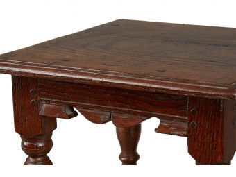 James I / Charles I Oak Low Stool, English, circa 1620-1630