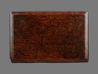 James I Oak Tapered Baluster Leg Stool, England, circa 1620