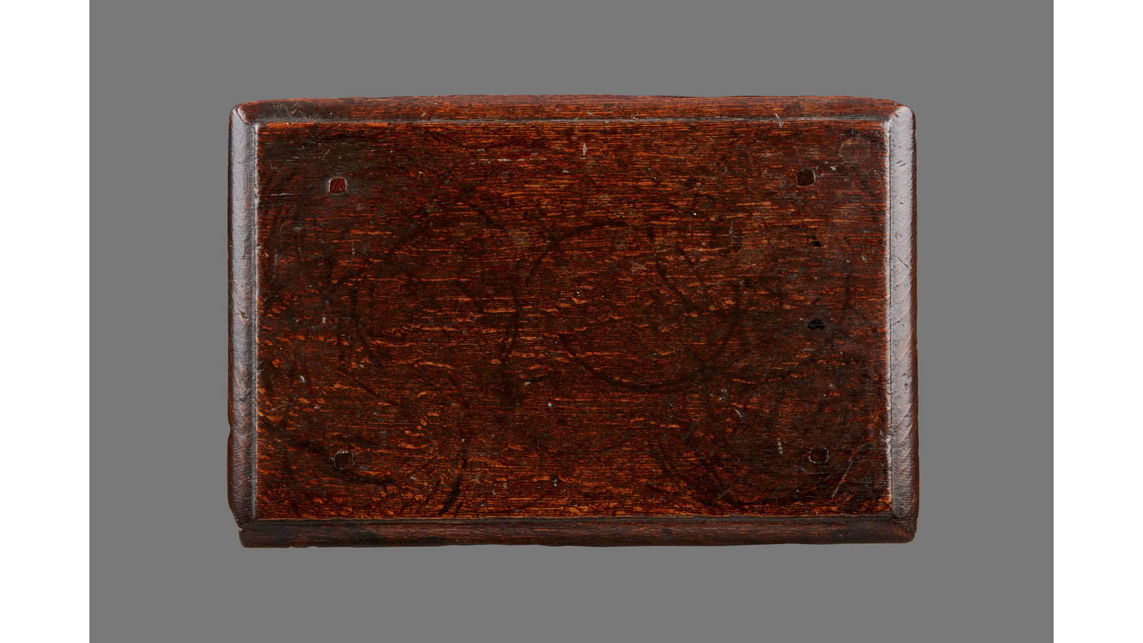 James I Oak Tapered Baluster Leg Stool, England, circa 1620