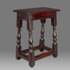 William and Mary Oak and Ash Joined Stool, Welsh, circa 1690