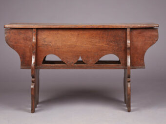 Henry VII Tudor Oak Boarded Bench, English, circa 1530-1540 - Image 2