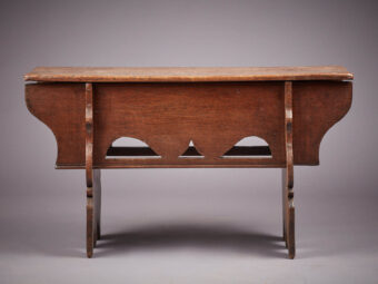 Henry VII Tudor Oak Boarded Bench, English, circa 1530-1540 - Image 4