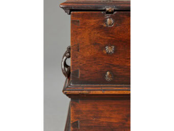 Exceptional Gothic Walnut Tracery Carved Documents Box, Spanish, circa 1470-1500 - Image 8