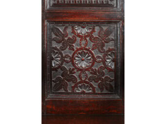Exceptional Quality Charles I Oak Armchair, Derbyshire, Dated 1638 - Image 3