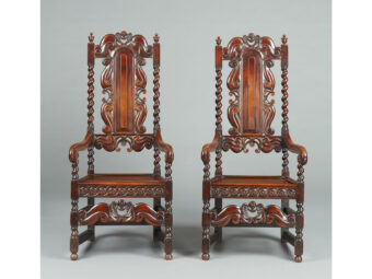 Exceptionally Rare Pair of Charles II Jamaican Cedar Armchairs, circa 1660-1670 - Image 2