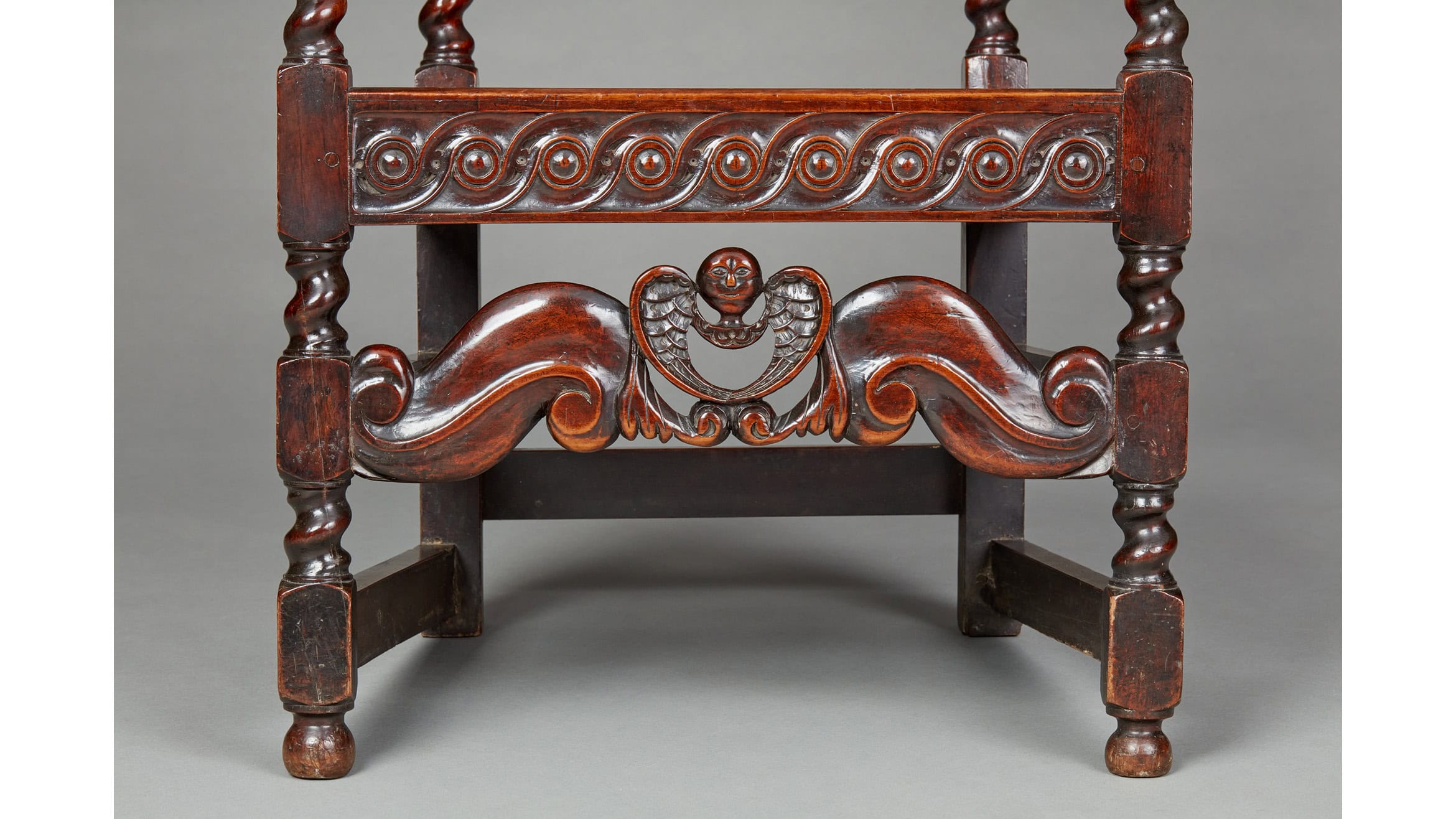 Exceptionally Rare Pair of Charles II Jamaican Cedar Armchairs, circa 1660-1670 - Image 8