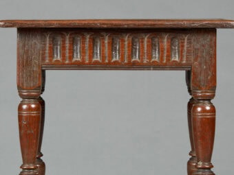 Fine Elizabethan Oak Nulled Frieze Joined Stool, circa 1590-1600 - Image 3