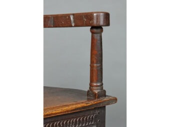 Fine and Rare Elizabethan Oak Caqeuteuse Armchair, Beckham Workshop, Salisbury, circa 1580-1600 - Image 10