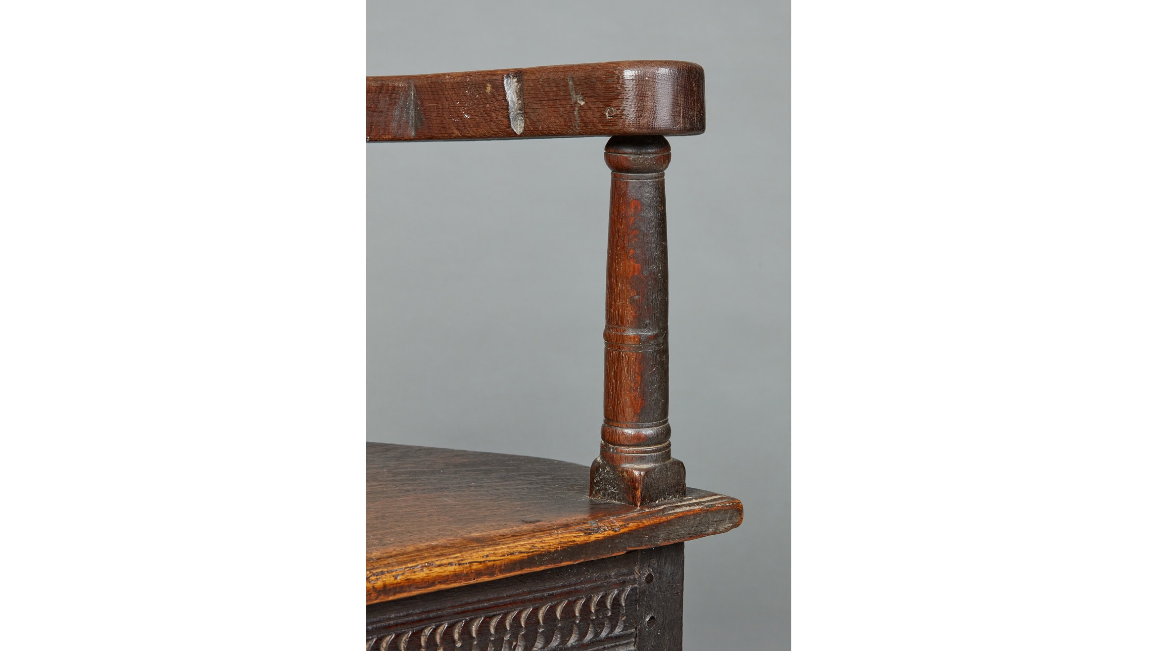 Fine and Rare Elizabethan Oak Caqeuteuse Armchair, Beckham Workshop, Salisbury, circa 1580-1600 - Image 10