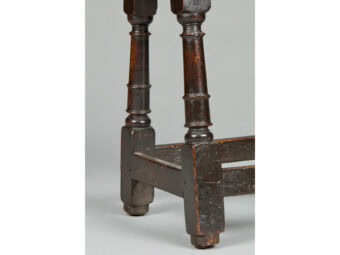 High-Quality Charles I Oak Joined Stool, Gloucestershire, circa 1630-1640 - Image 2