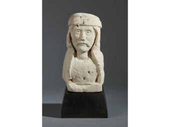 Medieval 13th to 14th Century Limestone Turks Head, French, circa 1250-1350 - Image 2
