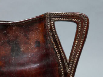 Mid to Late 17th Century Leather Blackjack Ale Jug, English, circa 1660-1680 - Image 4
