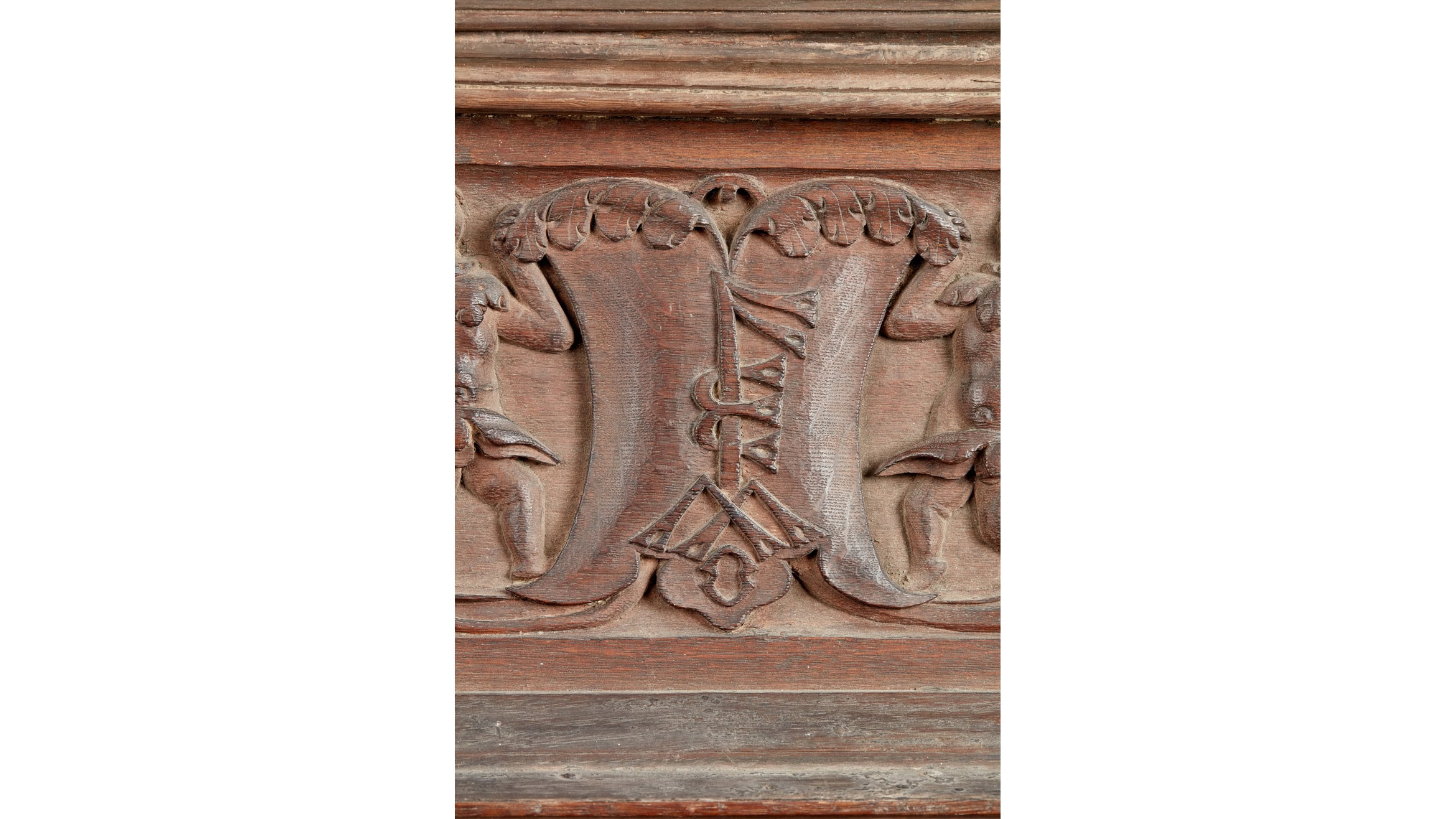 Rare Henry VIII Tudor Overdoor, Nostell Priory, Wynn of Gwydyr and Plas Mawr, North Wales, Dated 1538 - Image 4