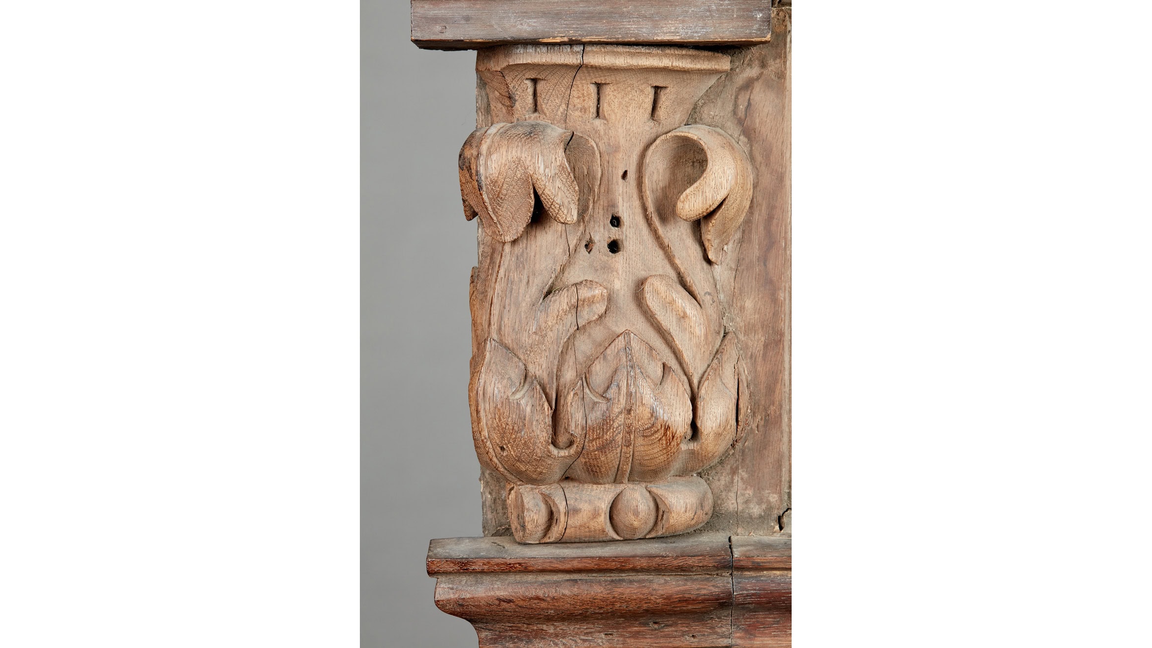 Rare Henry VIII Tudor Overdoor, Nostell Priory, Wynn of Gwydyr and Plas Mawr, North Wales, Dated 1538 - Image 8