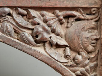 Rare Henry VIII Tudor Overdoor, Nostell Priory, Wynn of Gwydyr and Plas Mawr, North Wales, Dated 1538 - Image 5