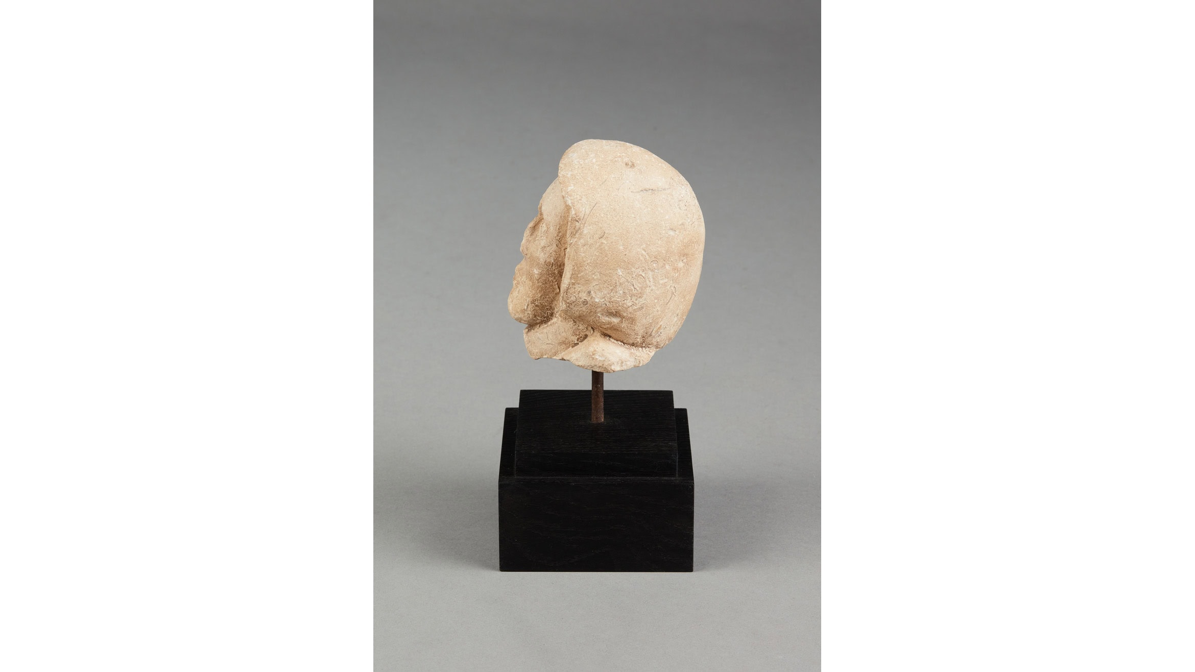 Small 15th Century Portland Stone Head of a Monk, English, Dorset, circa 1400–1450 - Image 4