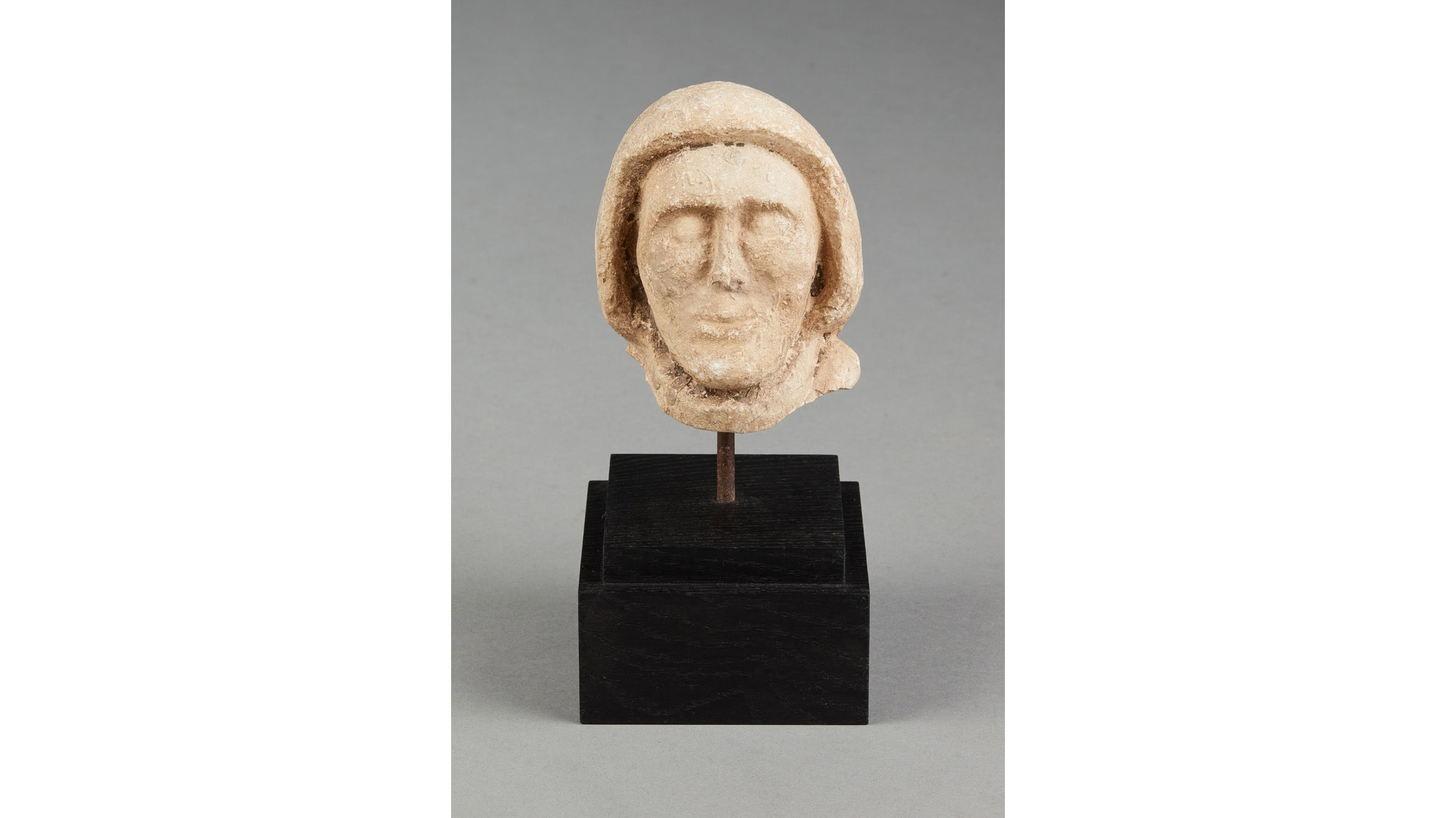 Small 15th Century Portland Stone Head of a Monk, English, Dorset, circa 1400–1450
