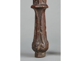 Two Sections of Henry VIII Oak Bedposts, circa 1540 - Image 3