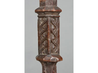 Two Sections of Henry VIII Oak Bedposts, circa 1540 - Image 2